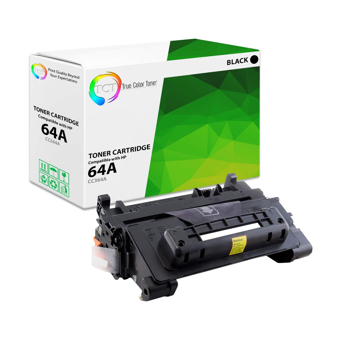 TCT 64A Toner Cartridge - Compatible Replacement for HP 64A CC364A Black Works with HP LaserJet P4014 P4015N P4015X P4515N P4515X Printers (10,000