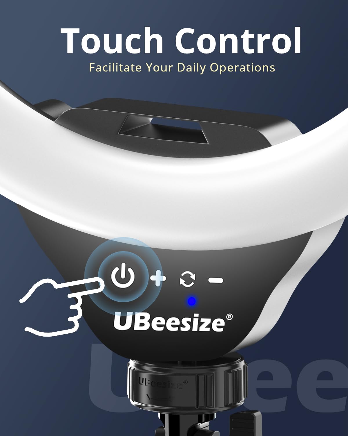 UBeesize 12'' LED Ring Light with 62'' Tripod Stand, Selfie Ring Light for Video Recording, Live Streaming, TikTok & YouTube, Compatible with iPhone &