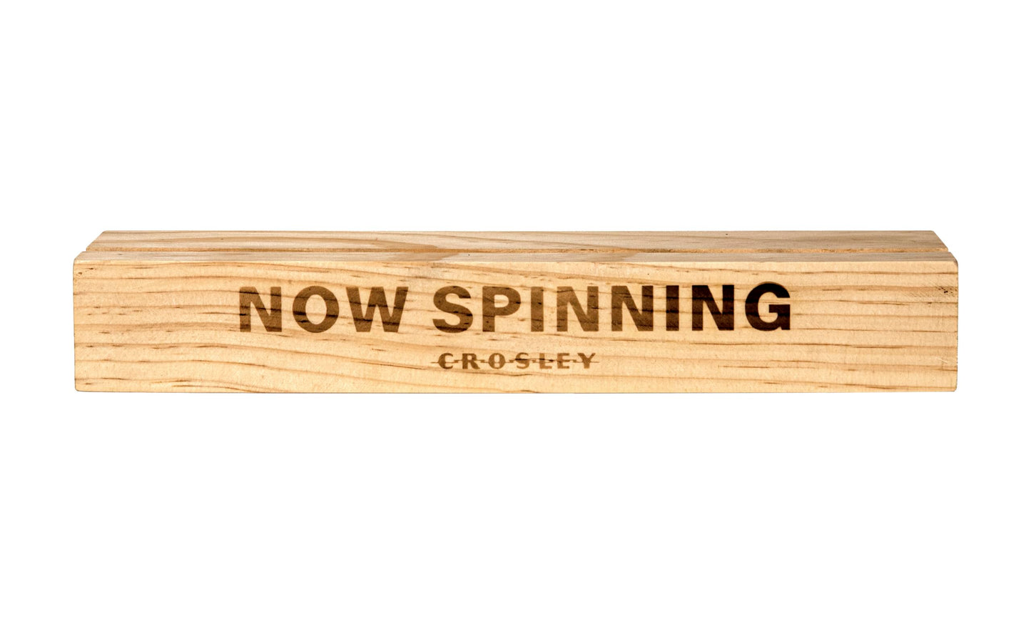 Crosley AC1015B-NA Now Spinning Vinyl Record Stand, Wooden Holder for Album Jackets, Home Music Decor, Natural