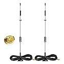 Bingfu 4G LTE Antenna 8dBi Magnetic Base MIMO SMA Male Antenna (2-Pack) Compatible with 4G LTE Wireless CPE Router Cellular Gateway Industrial IoT