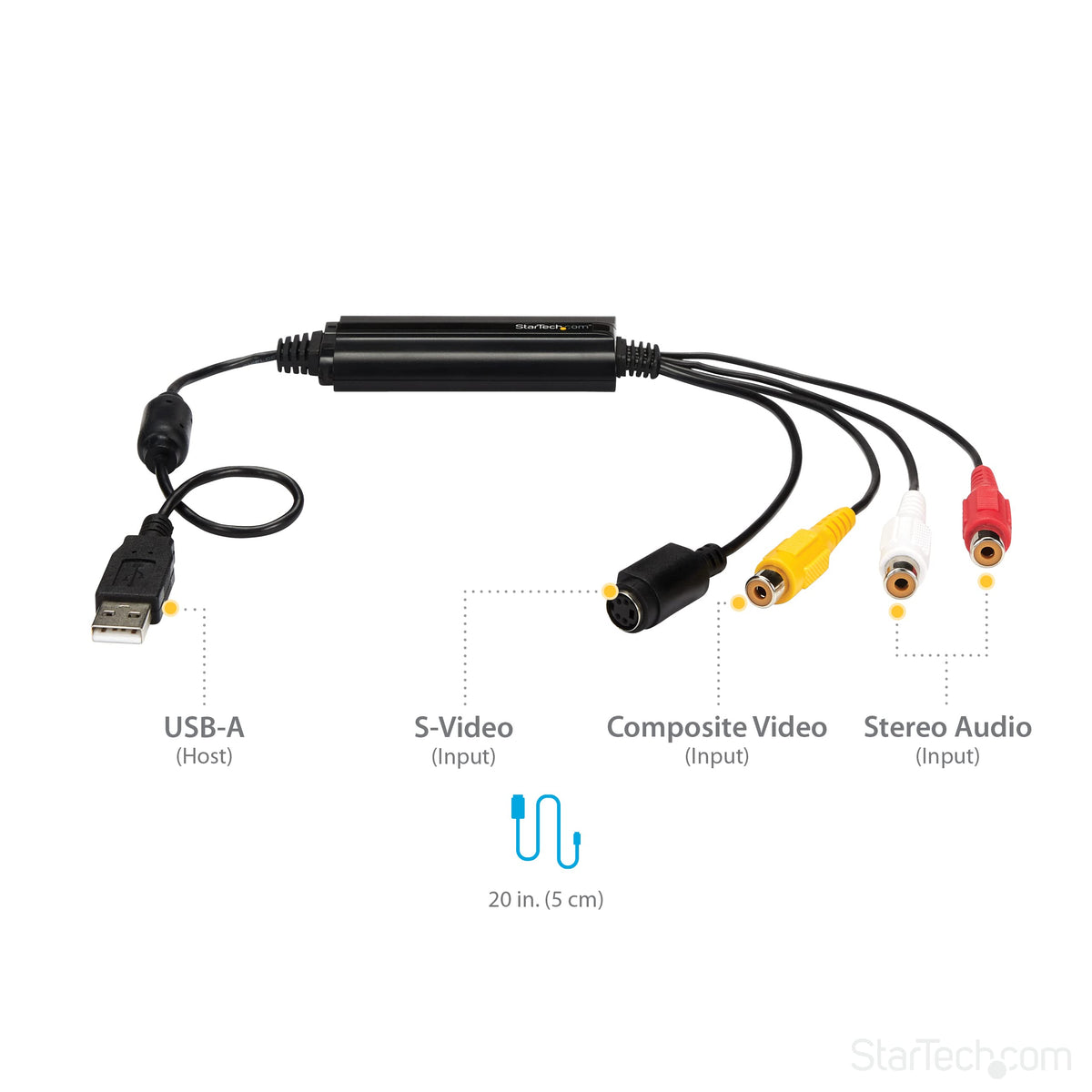 StarTech USB Video Capture Adapter, Windows Only, Cable (SVID2USB232)