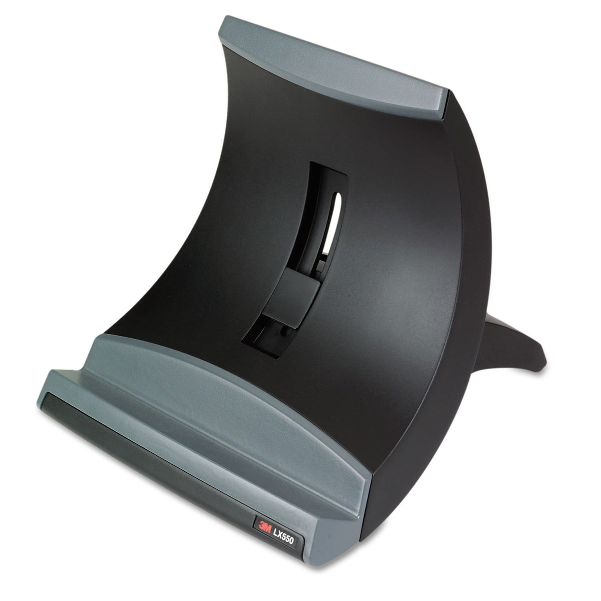 EAR Vertical Notebook Computer Riser, Cable Management, 9 x 3-3/4 x 9-1/2, Black