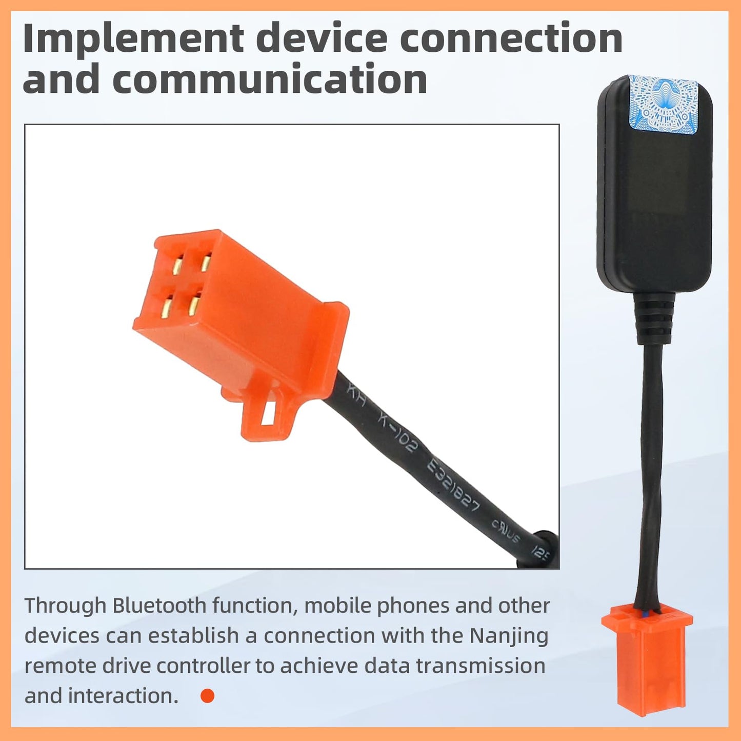 Compatible with Computers Tablets & Networking FarDriver Programmable Bluetooth Adapter for Nanjing/Fardriver Controller Programming Module