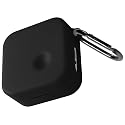 Geiomoo Silicone Cover for Nothing Ear (3) Case, Soft Flexible Scratch Resistant Protective with Carabiner (Black)