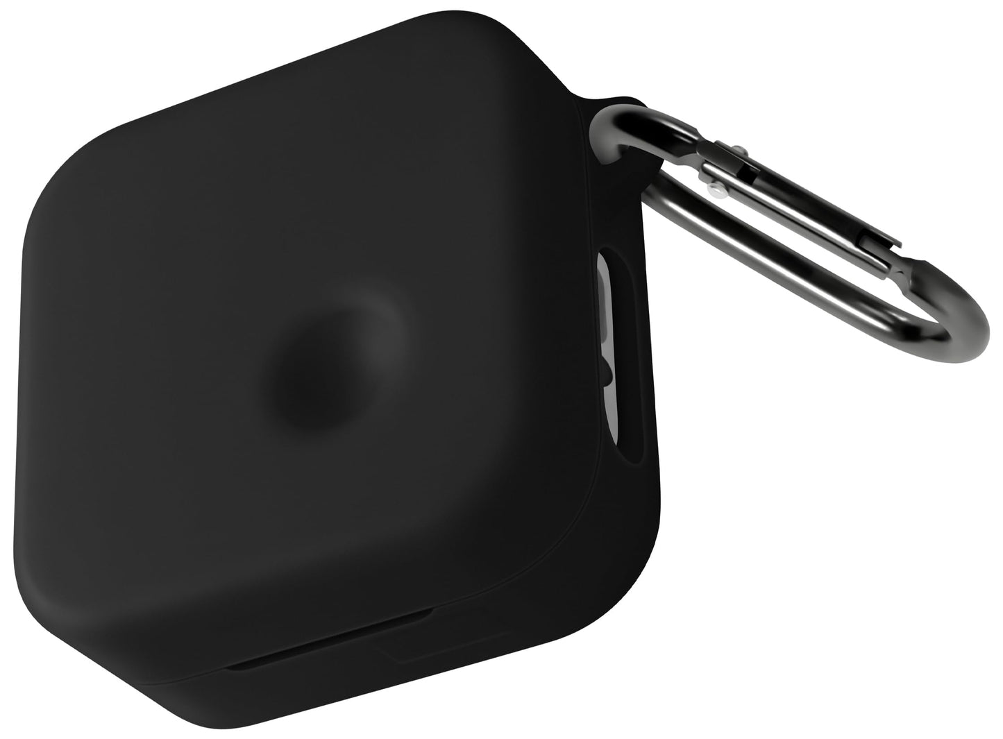 Geiomoo Silicone Cover for Nothing Ear (3) Case, Soft Flexible Scratch Resistant Protective with Carabiner (Black)