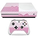 MightySkins Carbon Fiber Skin for Microsoft Xbox One S - Pink Present | Protective, Durable Textured Carbon Fiber Finish | Easy to Apply, Remove,