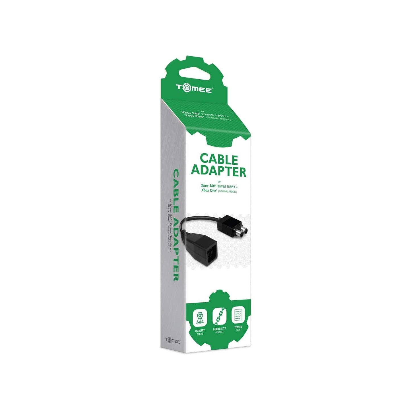 Tomee - Power Cable Adapter for Xbox 360 Power Supply to Mcirosoft Xbox One (Original Model) - Black