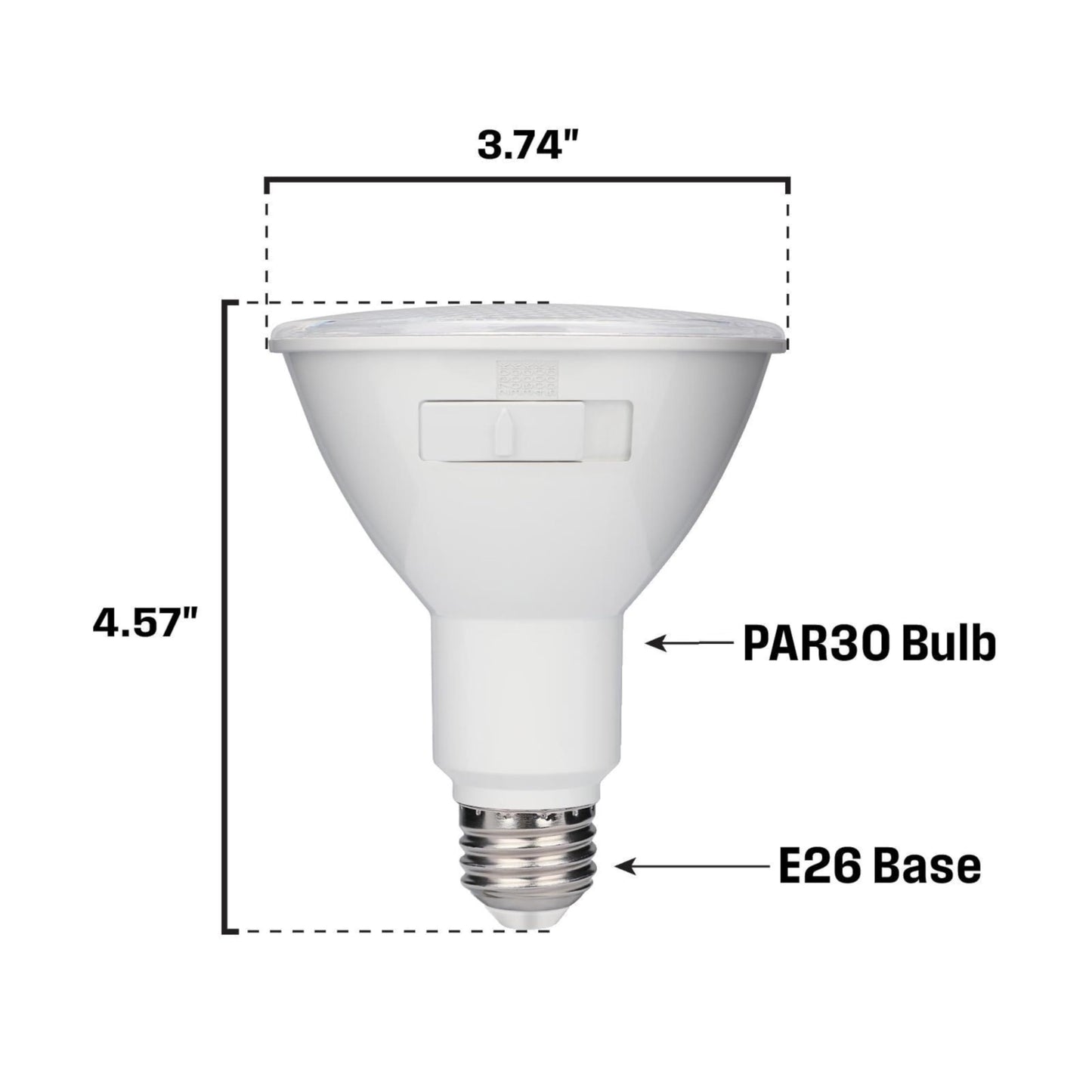 11 Watt (75 Watt Equivalent) PAR30 Flood Dimmable Indoor/Outdoor LED Light Bulb with Color Temperature Selection