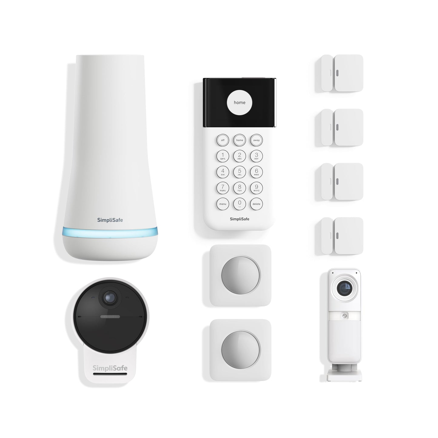 SimpliSafe 10 Piece Wireless Home Security System with Outdoor Camera- Optional 24/7 Professional Monitoring - No Contract - Compatible with Alexa