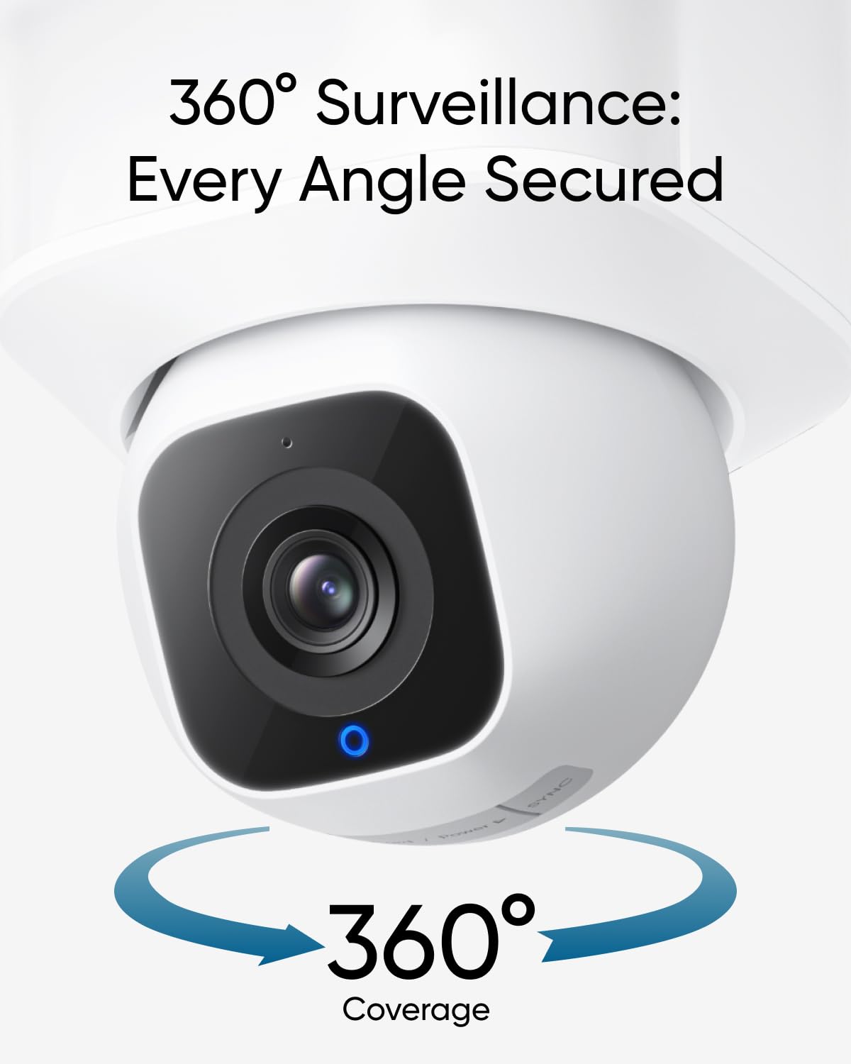 eufy Security Floodlight Camera E30, Security Camera Outdoor, 360° Pan and Tilt, AI Detection and Tracking, 2K Video, 2.4GHz Wi-Fi, 2,000 Lumens