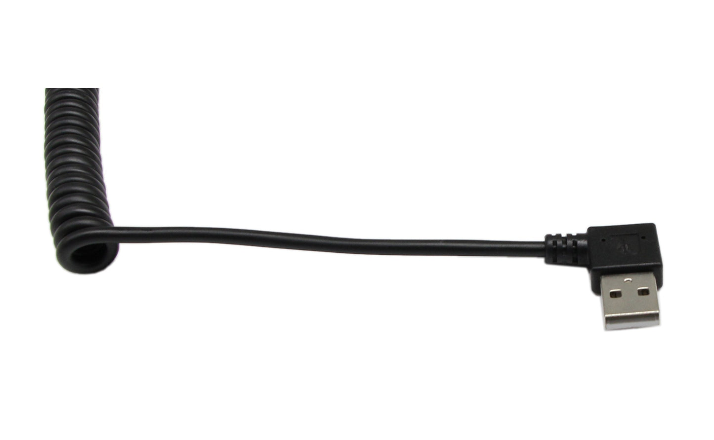 90 Degree Right Angle USB 2.0 to USB C Spring Cable - zdyCGTime Type C USB Male to USB A Male Data Cable for Tablets Cellphone(1.2M)