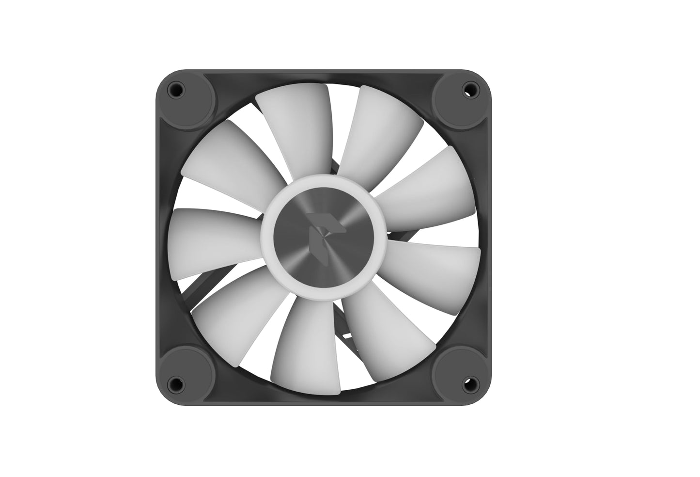 APNX FP1 Black Performance ARGB Fan, 120mm, 30mm Frame Width, PWM 500-1600 RPM, High Air Flow, Hydraulic Bearing, Thick Shock-Absorbing Pad, for PC