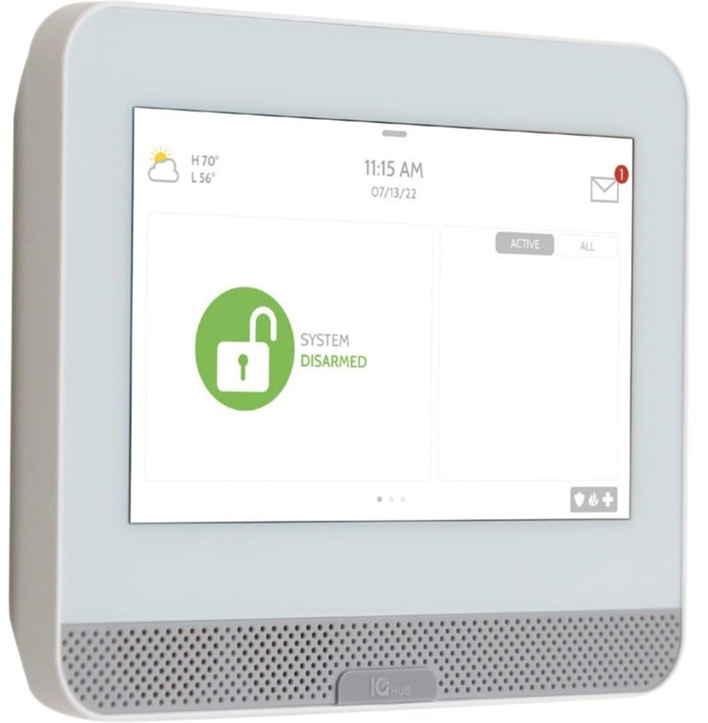 Qolsys IQPH054 Verizon IQ4 Hub PowerG, Whole Home Hub with 7" Touchscreen