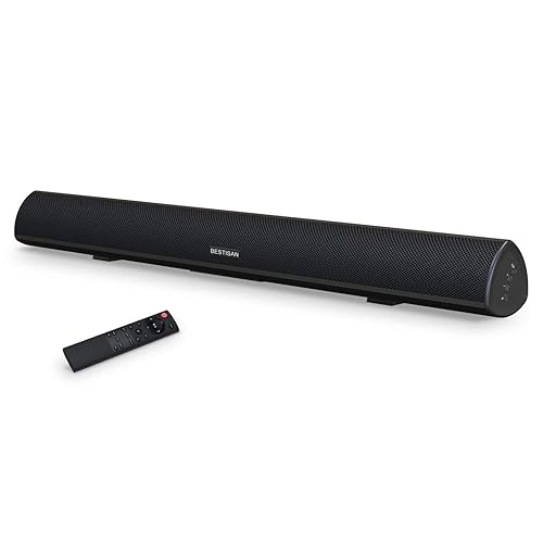 BESTISAN 80 Watt Soundbar, Sound Bars for TV of Home Theater System (Bluetooth 5.0, 34 inch, DSP, Strong Bass, Wireless Wired Connections, Bass