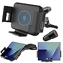 DearHot 15W Qi Wireless Car Charger Mount Holder Compatible for Samsung Galaxy Z Fold7 Fold6 Fold5 Fold4 Fold3 Fold2 Fold 4.3in-6.9in Phone Auto Clamp