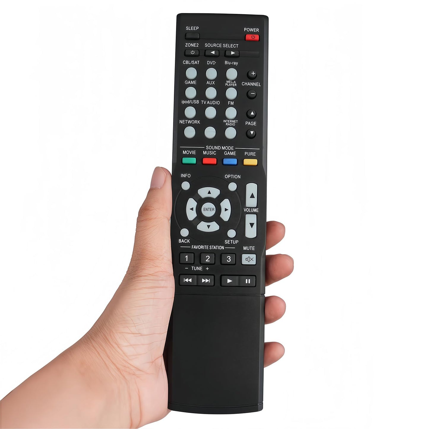 Universal Replacement Remote Control for Denon AVR-X2400H AVR-X3400H AVR-X3000 AVR-E300 AVR-X4400H AVR-X6300H AV Receiver