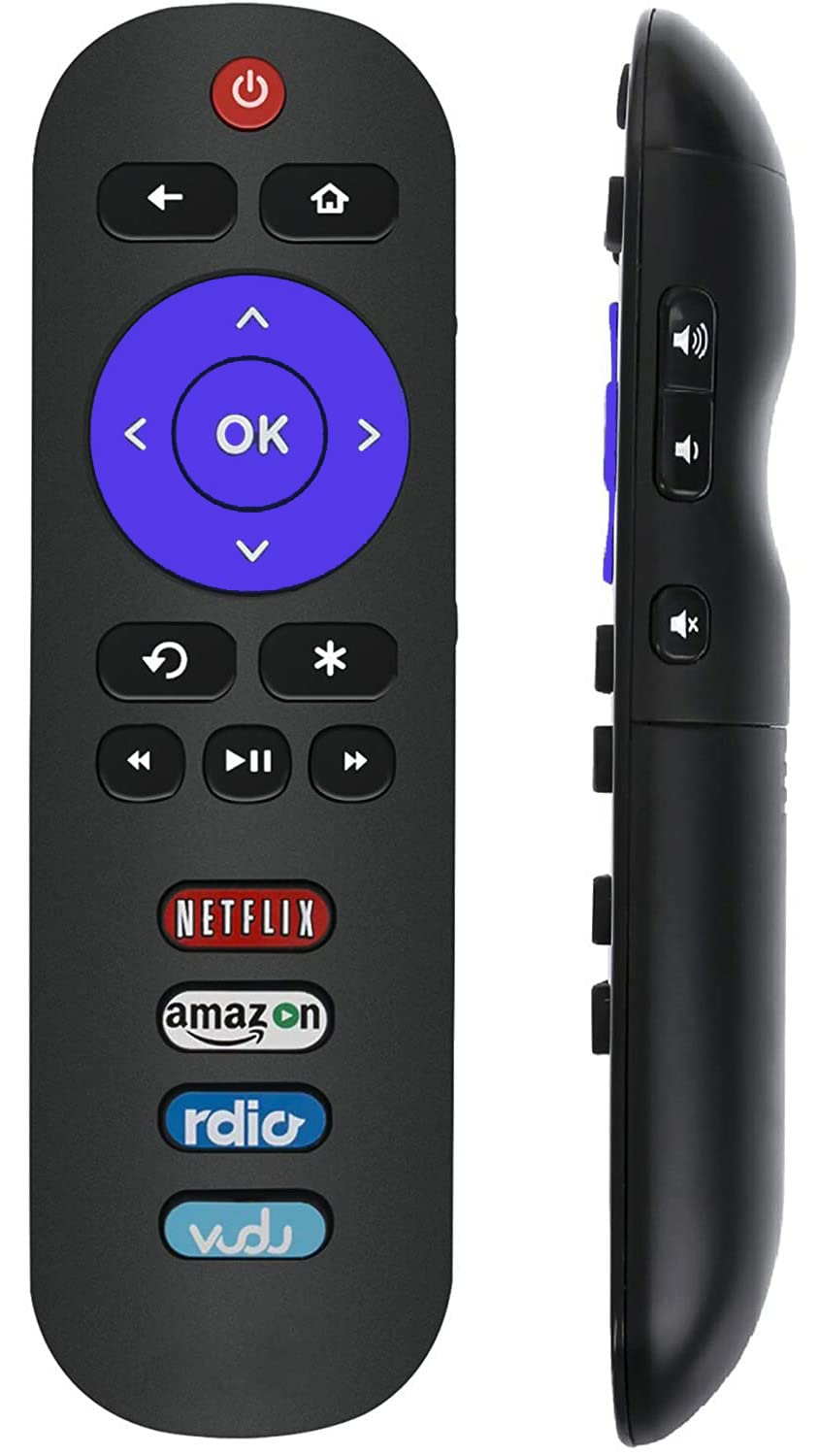 Remote Control Compatible with All TCL Roku TV - No Setup Required