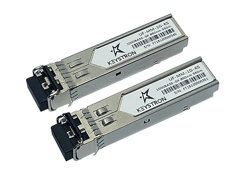 Keystron Ubiquiti Networks Compatible UF-MM-1G SFP Multi-Mode Fiber Module (2-Pack)