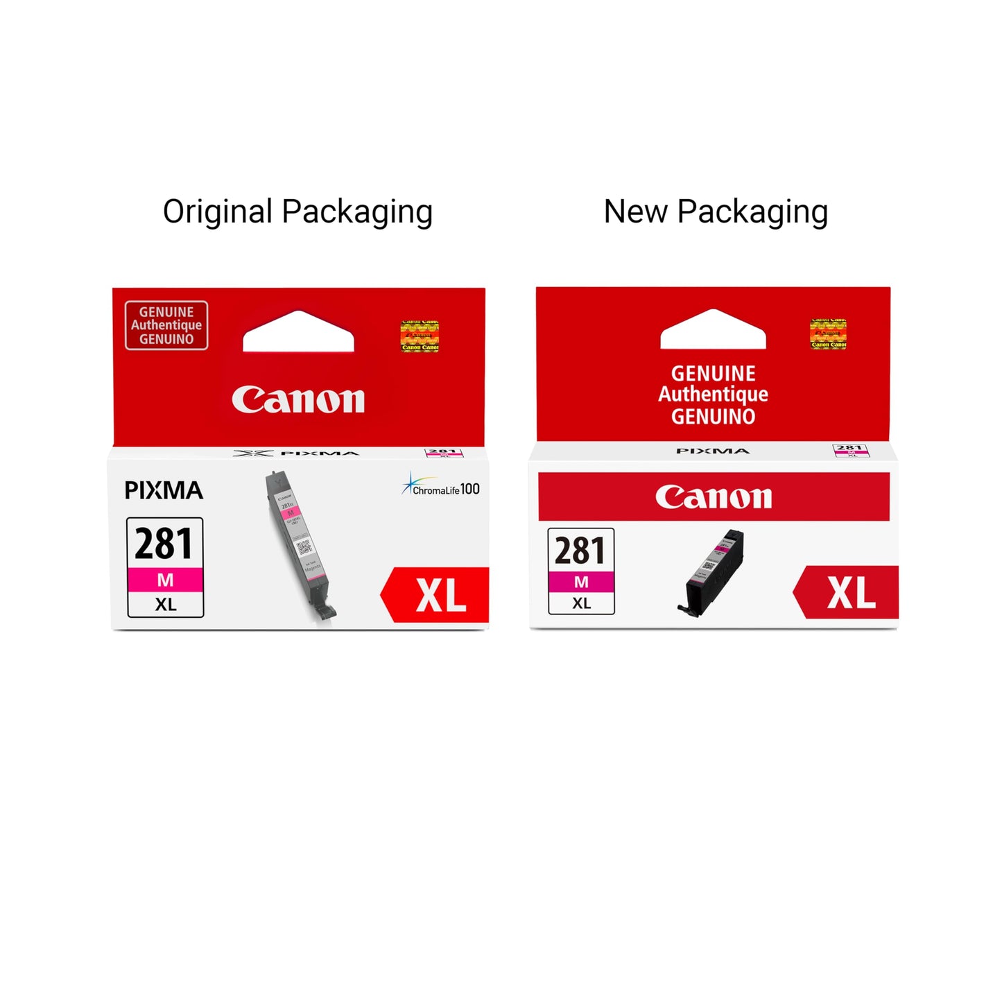 Canon CLI-281 XL Genuine Magenta Ink Tank, Compatible with TR8520, TS9120,TS8120, TS6120, TS9521C/a, TS9520/a, TS8220, TS6220, TS8320, TS6320