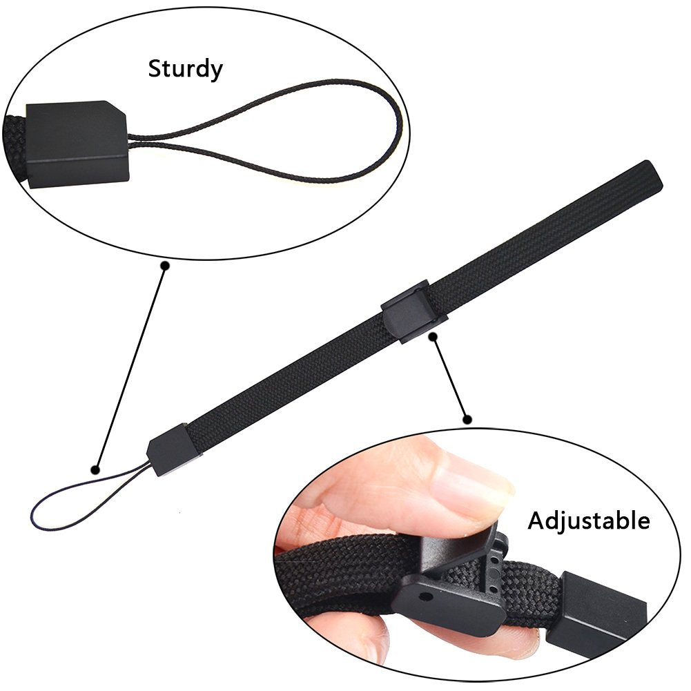 Pluxen Adjustable Wrist Strap Lanyard Compatible with Wii Remote Controller Phone Camera