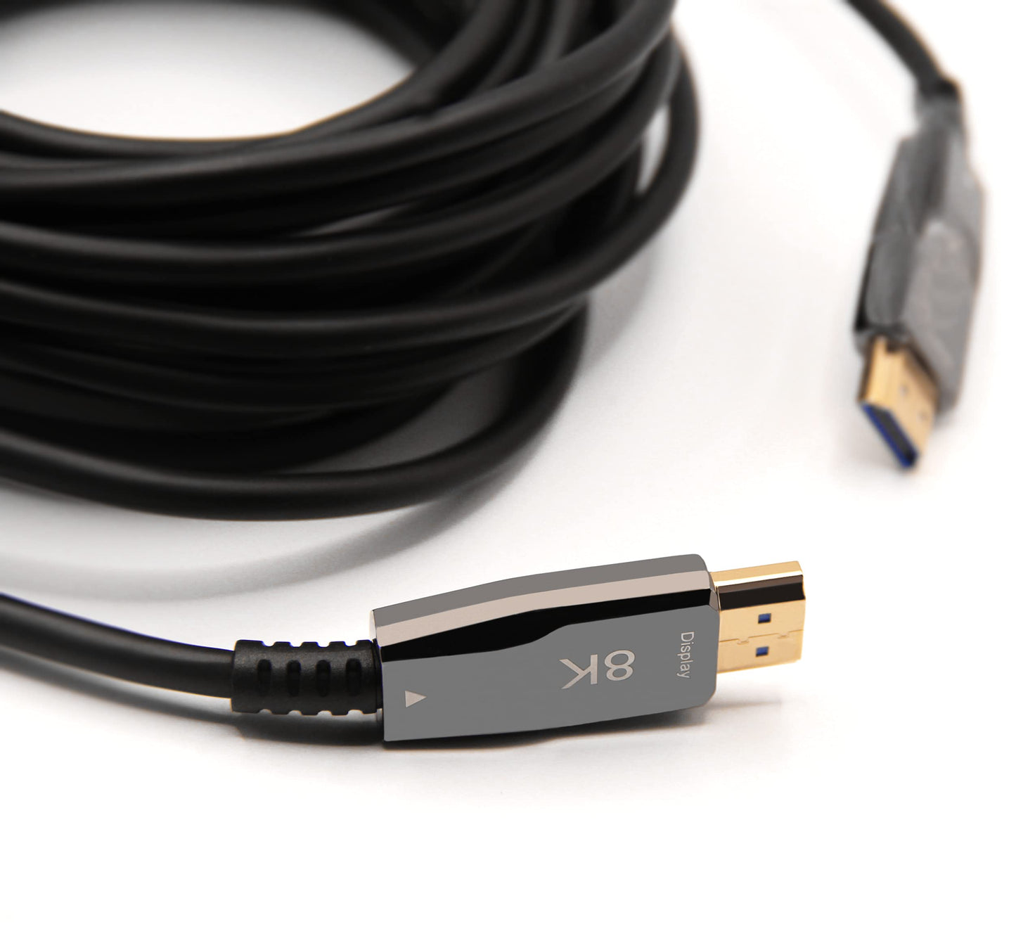 Pacroban HDMI Cable 50ft Ultra High Speed Fiber Optic HDMI 2.1, eARC, 48Gbps, Slim, Active Uni-Directional, 4K@120Hz / 8K@60Hz, in-Wall & Conduit Use