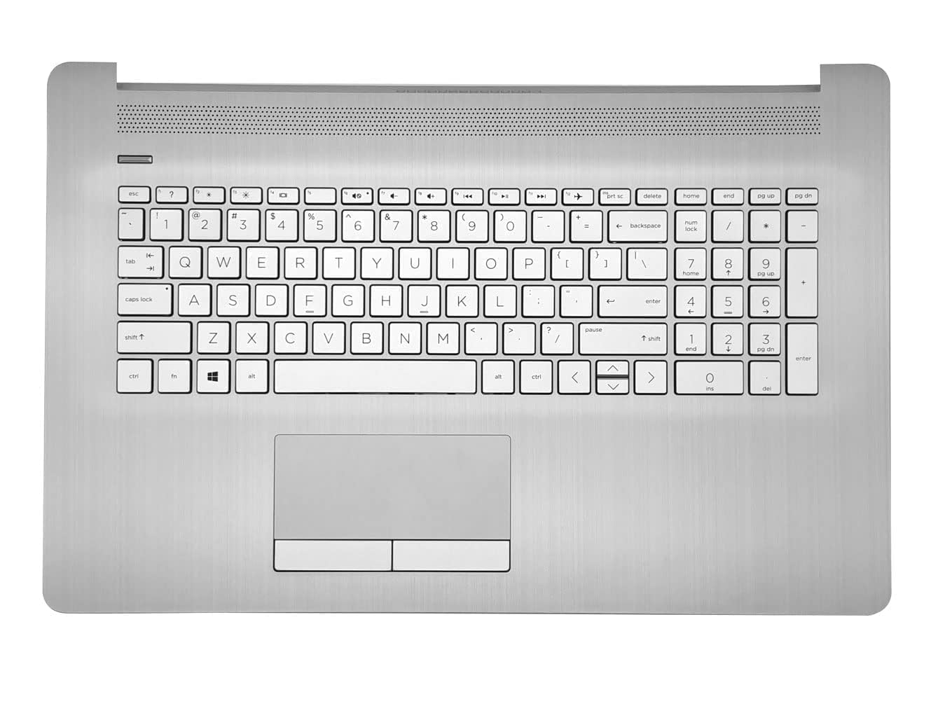 Replacement Upper Case Palmrest for HP 17-by 17-CA 17T-by 17Z-CA 17t-by400 17-by0026cy 17z-ca300 Series Laptop Non-Backlight Keyboard Assembly