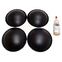 Springfield Speaker 4.5" Poly Dome Speaker/Subwoofer Dust Cap Kit - with Adhesive - Compatible with Voice Coils up to 3" in Diameter