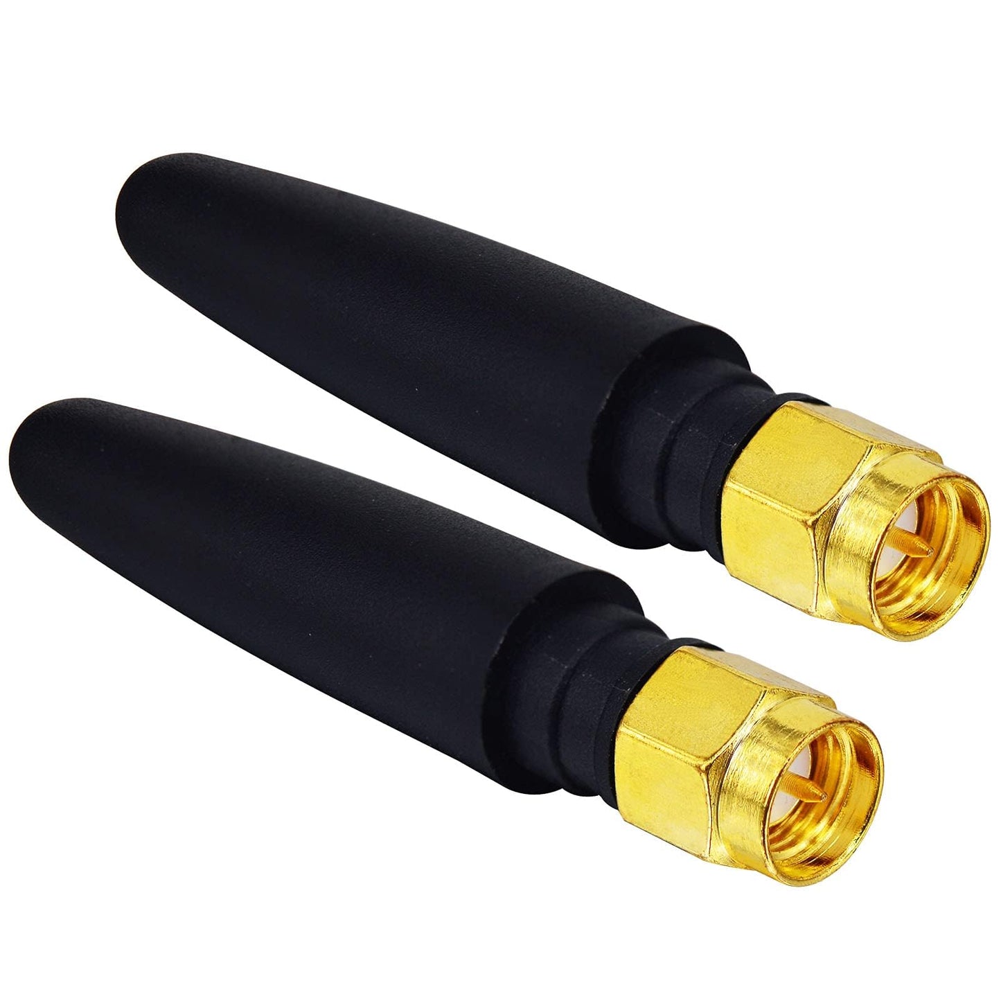 BOOBRIE 2-Pack 2.4GHz Mini WiFi Antenna 2dBi FPV Antenna Omni Directional SMA Male Omni-Directional Small PC WiFi Bluetooth Antenna Aerial Signal