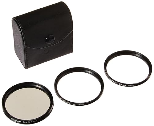 Fotodiox Filter Kit, UV, Circular Polarizer, Soft Diffuser, 58mm for Canon, Nikon, Sony, Olympus, Pentax, Panasonic Camera Lenses.