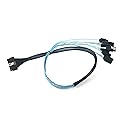 MCIO 74 Pin to 8X SATA 7P Cable (0.6M) | High-Density Storage Solution | Micro SATA