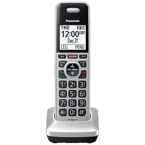 Panasonic Cordless Phone Handset Accessory Compatible with KX-TGF97x Series Cordless Phone Systems - KX-TGFA97S