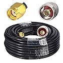 YOTENKO N Male to RP-SMA Male Lora Antenna Cable Reverse SMA N Male Pigtail 10M Low Loss for Receiver,3G/4G/LTE/GPS/Hotspot/WiFi Router/WiFi