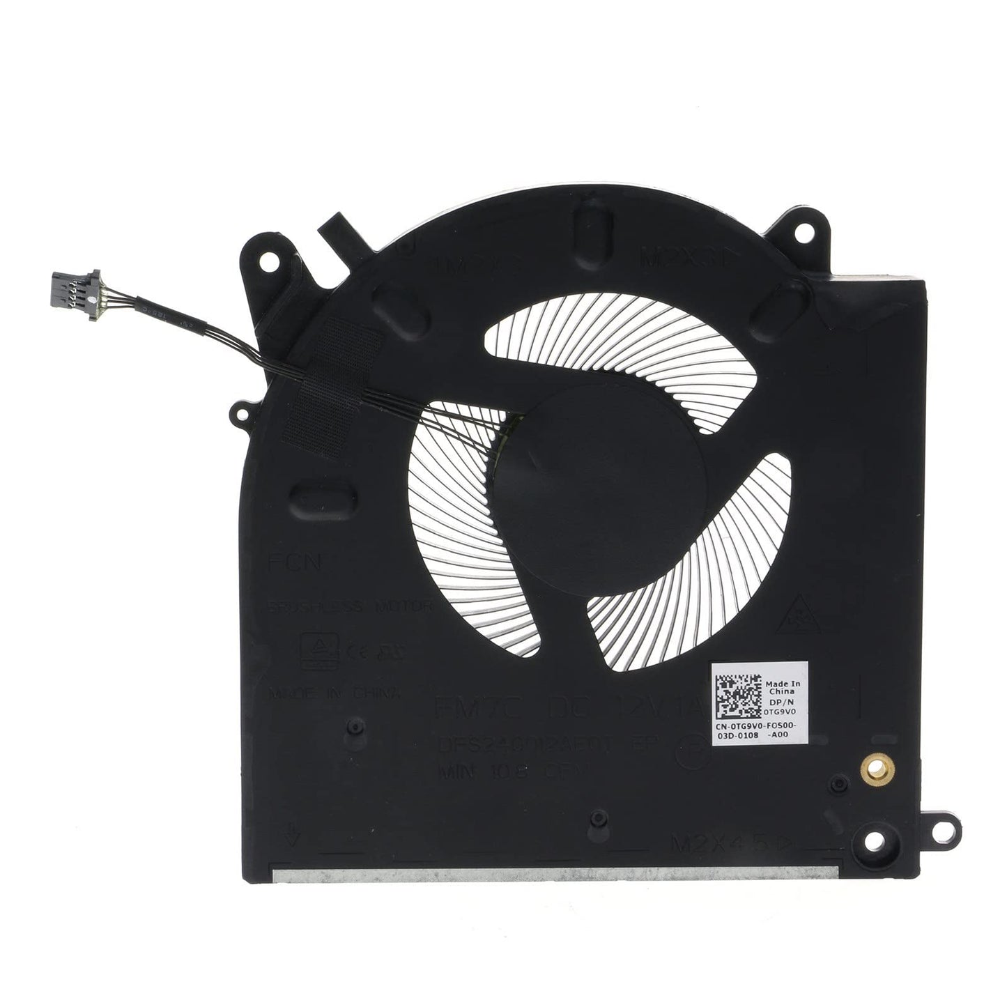 CPU GPU Cooling Fan for DELL Alienware M15 R3 R4 RTX 2070 3070 12V TG9V0 D1X38 FM7C FM7D