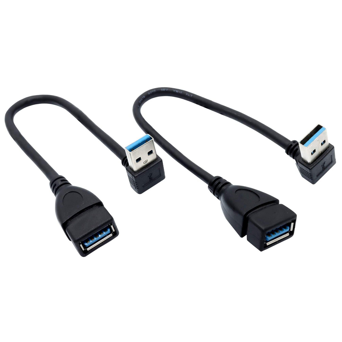 Chadou Male to Female Extension Cable - 2Pack USB 3.0 Male to Female Adapter 7.9inches (20cm)