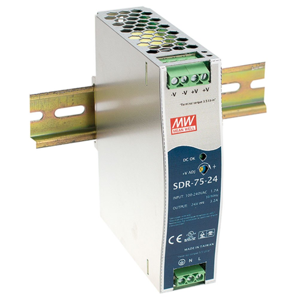 MEAN WELL SDR-75-24 Single Output Industrial DIN Rail Power Supply