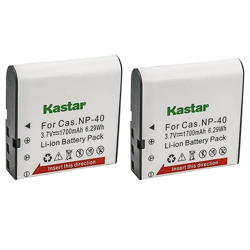 Kastar 2-Pack Battery NP-40 Replacement for Minolta NP-40 Battery, Minolta MN4K100Z 4K Ultra HD, Minolta MN4K30NV 4K Ultra HD / 30 MP, Minolta