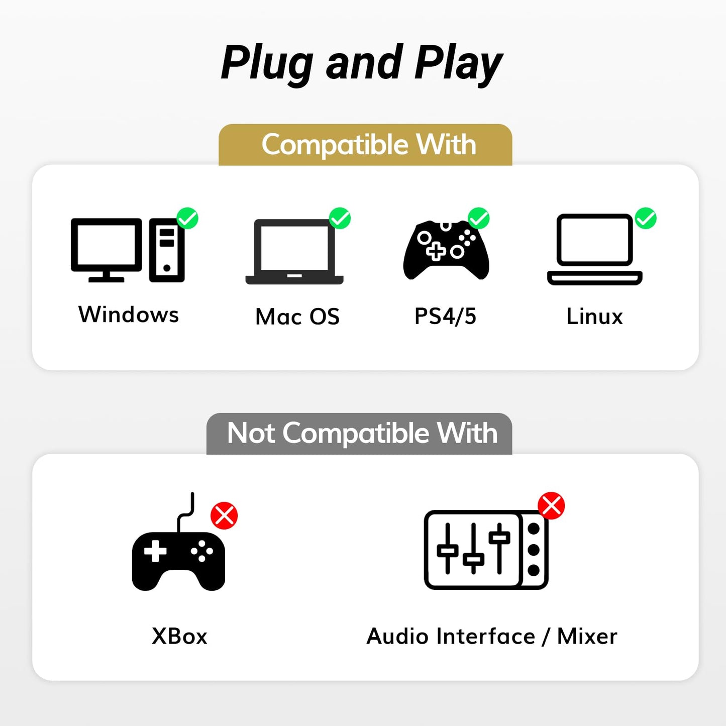TONOR Condenser Microphone 192kHz/24Bit, USB Cardioid Computer Mic Kit with Upgraded Boom Arm/Spider Shock Mount for Recording, Streaming, Gaming
