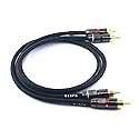 WJSTN RCA Male to RCA Male Stereo Audio Cable,Suitable for Home Theater, Amplifier, HDTV, Game Console, Hi-Fi System. 2Pack 2Feet