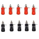 bnafes 10 PCS Binding Posts Terminals 4mm Banana Plug Socket 4mm Amplifier Terminal Connector for Arduino