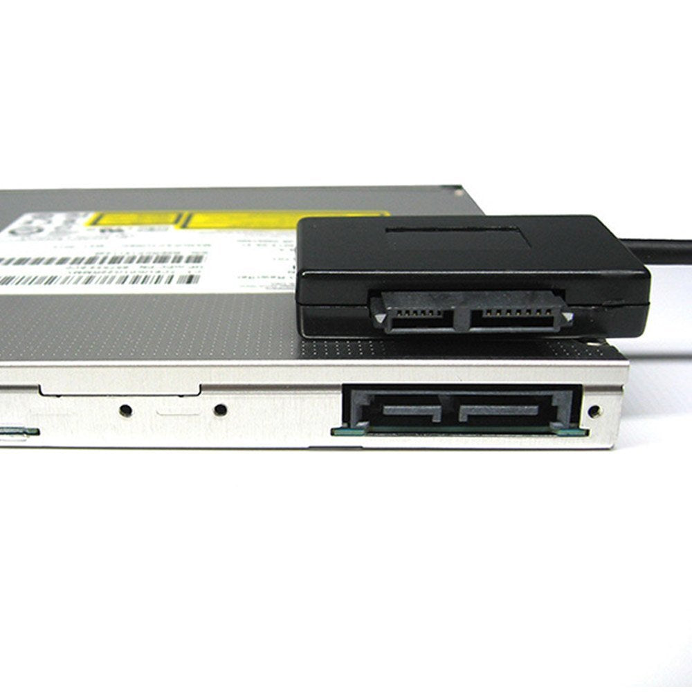cablecc USB 3.0 to 7+6 13pin Slimline Sata Adapter Cable for Laptop Cd DVD ROM Optical Drive