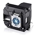 AWO V13H010L68 Replacement Lamp Bulb with Housing for EPSON ELPLP68 PowerLite Home Cinema 3010/HC3010e/3020 3D/3020e