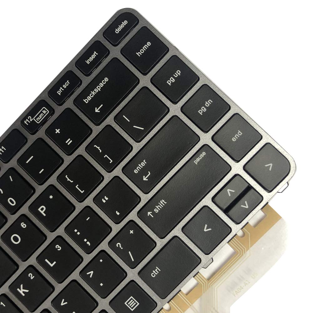 Zahara Laptop Backlit US Keyboard Replacement for HP Elitebook Folio 1040 G3 818252-001 844423-001 9Z.NCHBQ.001, NSK-CY0BQ (Black)