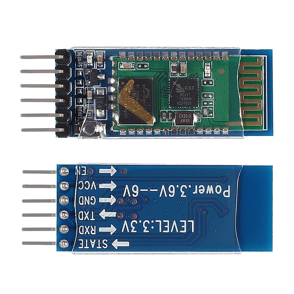 Diitao 4PCS Bluetooth Module BT Modules 6 Pin Wireless RF Transceiver Long Range Bluetooth Transceiver for Arduino (HC-05)