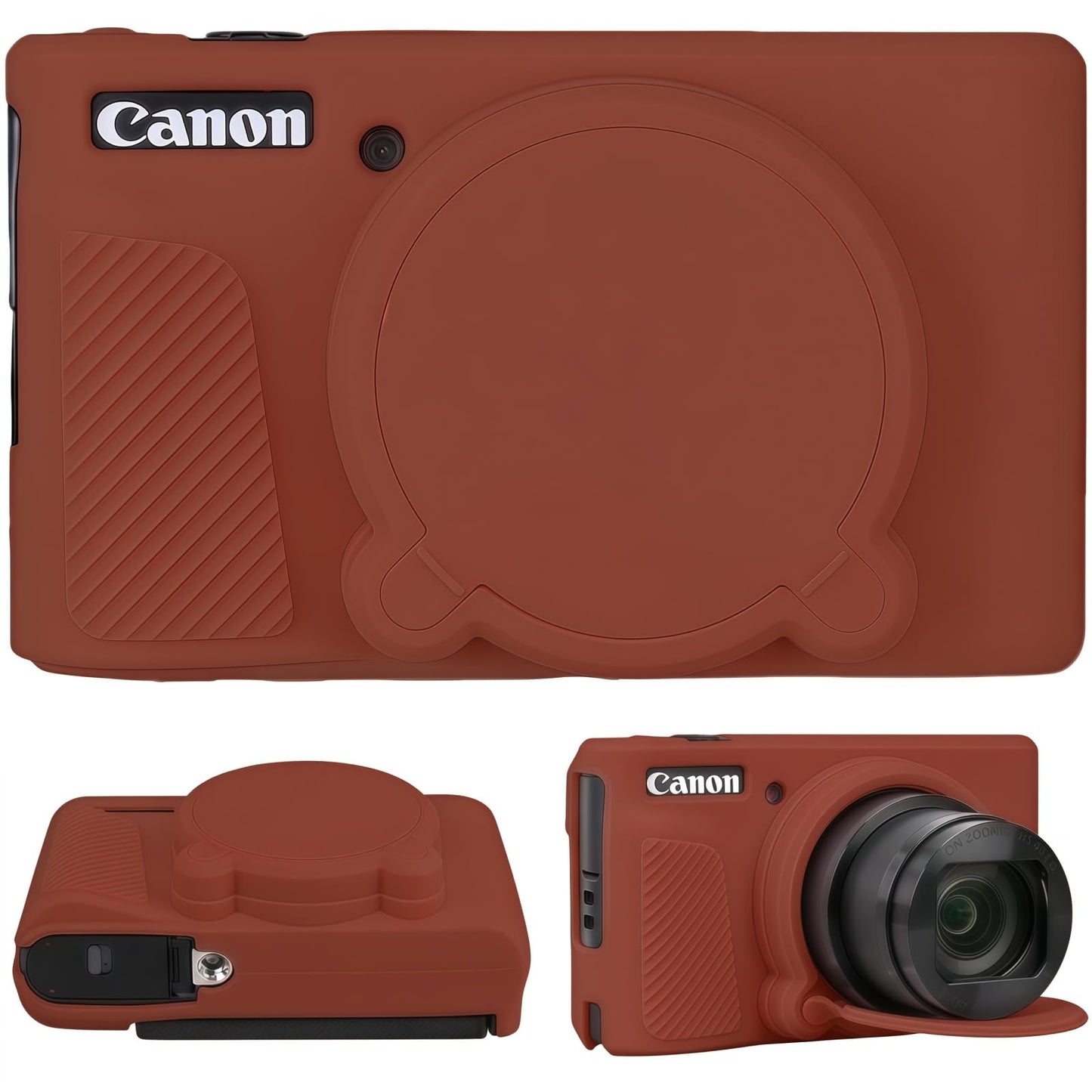 SZHSYJY Camera Case for Canon PowerShot SX740/ SX730 Digital Camera,Soft Silicone Protective Bag Removable Lens Cover,Anti-Scratch Slim Fit