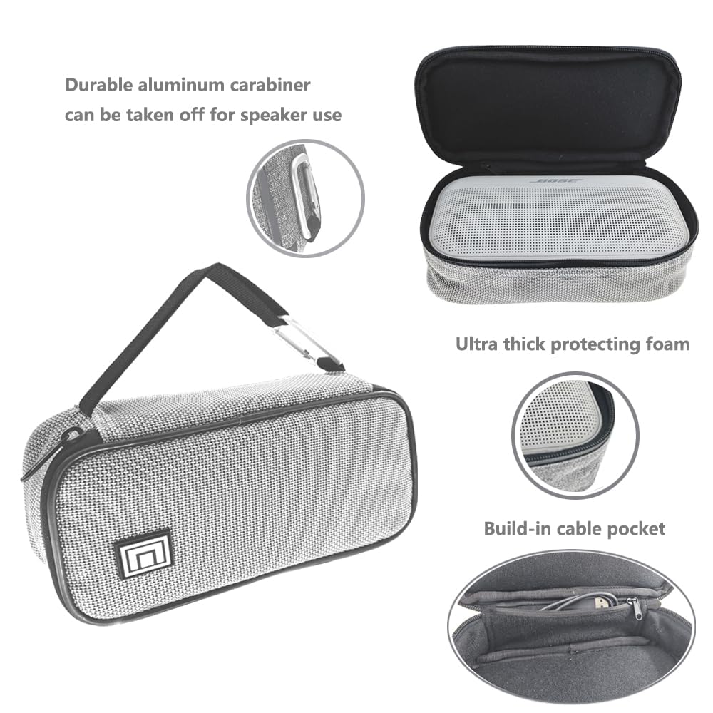 EMAQUIN Travel and Storage Carrying Case Bag for Bose Soundlink Flex Speaker(Compatible with Both 1st and 2nd Gen,Enjoy Music Without Taking the