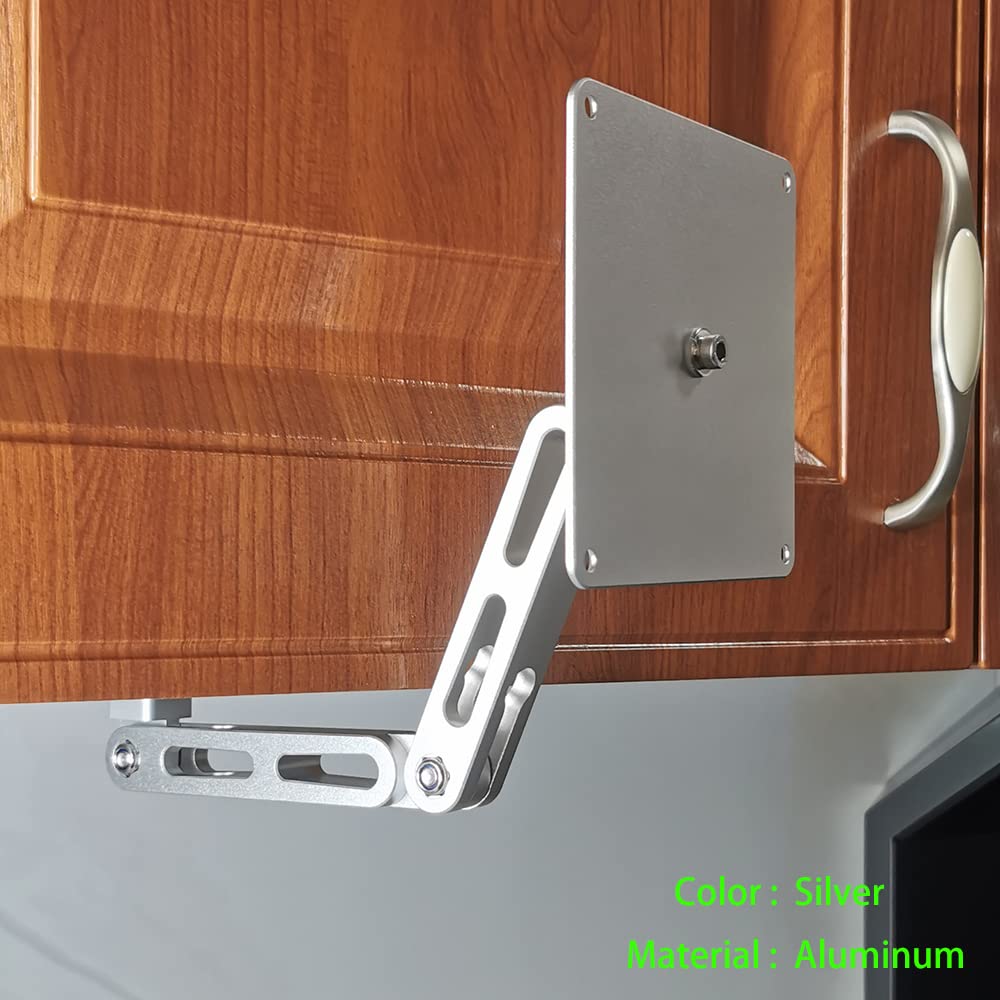 ATOPHK Under-Cabinet Mount? Aluminum Material Stand for Ech_ooo Show 15?Multi Angle Adjustment?Horizontal and Vertical Screens Rotate Freely?Ceiling