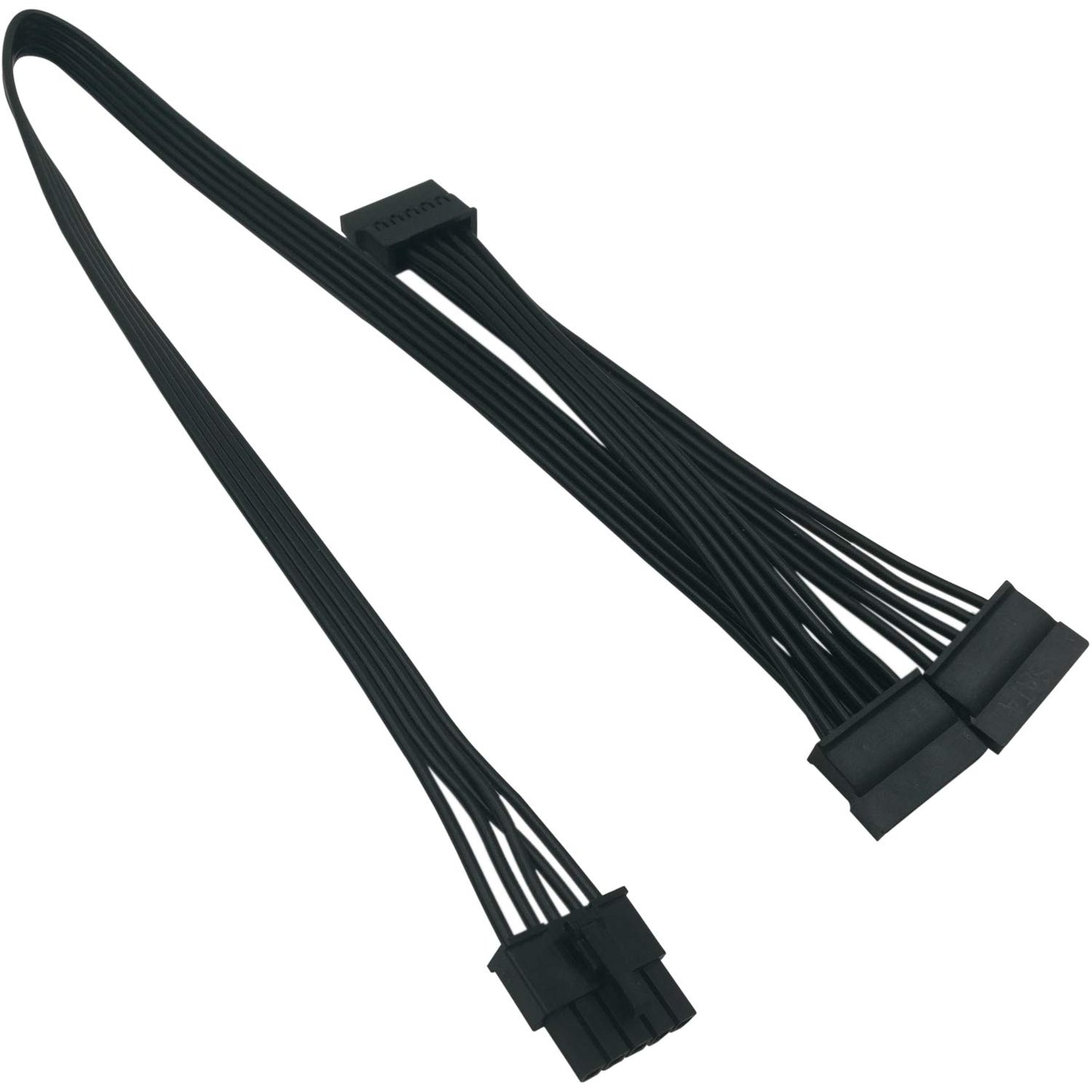 COMeap SATA Power Cable for Cooler Master PSUs, 5 Pin to 3X 15 Pin SATA Hard Drive HDD Power Adapter Splitter for BTC Mining Riser Card 20-in(50cm)