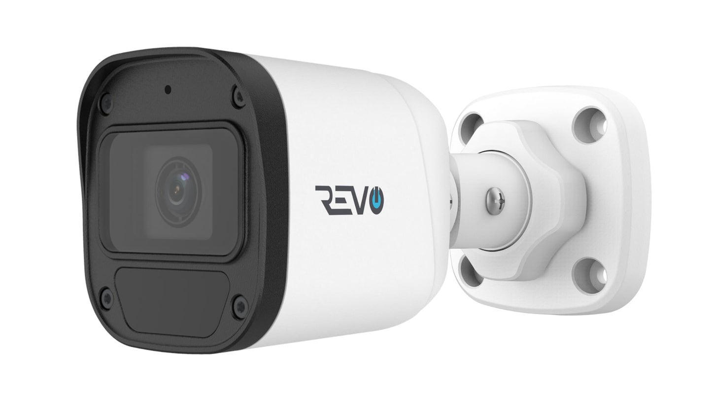 REVO Ultra 4CH 4K POE H.265 NVR, 1TB & 2X 2K (4MP) Indoor/Outdoor IR Cameras with Built-in Mic - Remote Access Via Pc, Mac & Phone (No Monthly Fee)