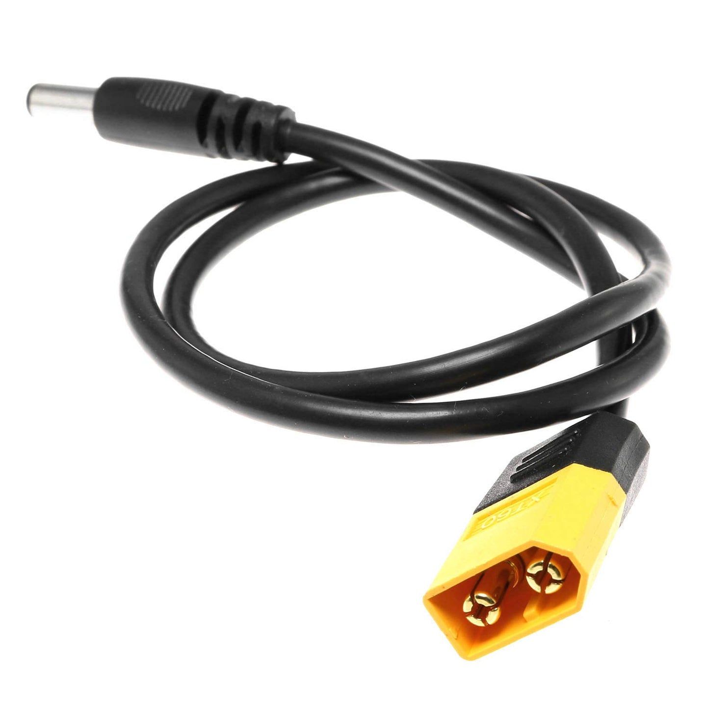 DGZZI XT60 Adapter Cable XT60 Male Bullet Connector to Male DC 5.5x2.1mm Power Cable for Fatshark Skyzone FPV Monitor Power