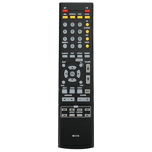 RC-1115 Replace Remote Control RC1115 fit for Denon AVR-390 AVR390 AV Surround Receiver Home Theater AV Receiver sub for RC-1120 AVR-1610